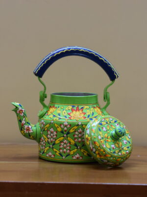 green Floral Kettle