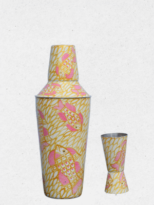 Matasya Hand Painted Shaker & Peg Measure