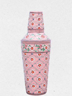 Pastel Pink Floral Design Shaker & Peg Measure